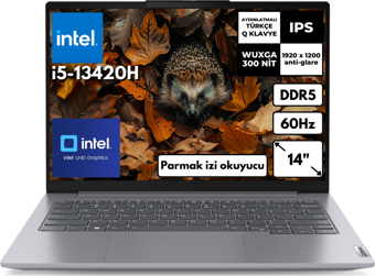 Lenovo ThinkBook G6 i5-13420H 16-GBDDR5 512 GB SSD UHD Graphics 14" WUXGA Notebook Windows 11 Pro 21KG00UCTRHMF37