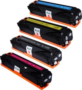 Hp Cb540a 541a 542a 543a Takım Yüksek Kapasite Muadil 4 Renk Toner