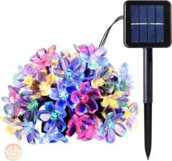 SIS Sıs Solar 30 Ledli Çiçekli Rgb Bahçe Aydınlatma Dekorasyon Güneş Enerjili