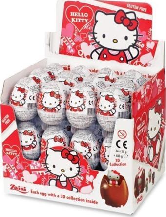 Zaini Hello Kitty Lisanslı Çikolatalı Sürpriz Yumurta 24 X 20 Gr