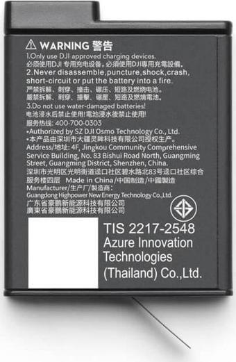 Osmo Action Extreme Batarya Plus (1950 mAh)