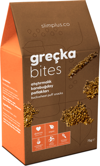 Glutensiz Vegan Greçka Bites Atıştırmalık Kakaolu Karabuğday Lokmaları 75G