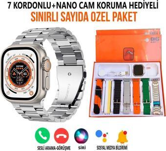 Tmax Watch 8 Ultra 7 Kordon Ve 1 Adet Nano Cam Koruma Hediyemiz