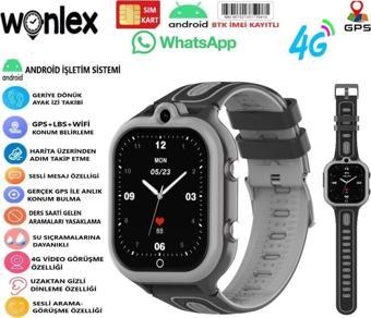 Wonlex Si̇M Kartli 4G Görüntülü Gerçek Gps Özelli̇Kli̇ Akilli Çocuk Saati̇ (2024 Model)