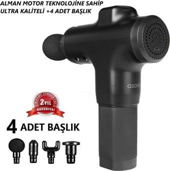 Tmax Alman Motor Teknoloji̇Si̇Ne Sahi̇P Ultra Kali̇Teli̇ Masaj Aleti̇ (6 Kademeli̇ Hiz + 4 Başlikli) As-Mt22