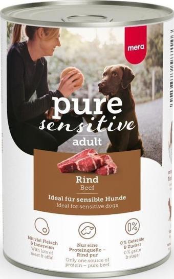 Mera Pure Sensitive Biftekli Köpek Konservesi 400 g