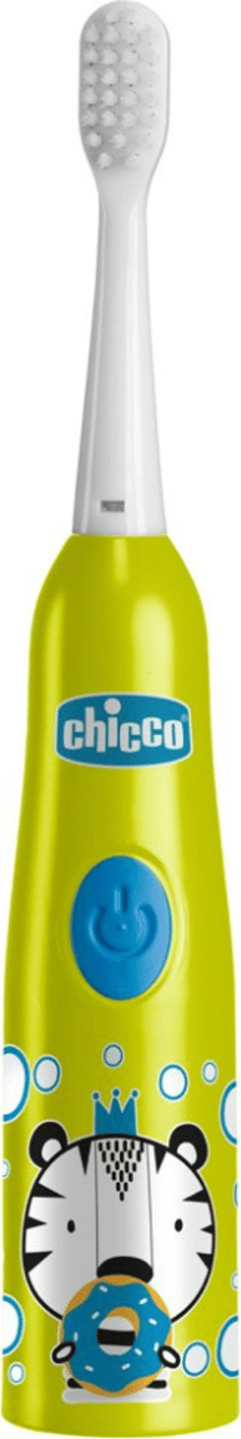 Chicco Çocuklar İçin Pilli Diş Fırçası Kaplan Yeşil