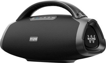 W-King X20 Bluetooth Hoparlör 300W Boombox 24S Dinleme IPX7 Kablosuz Stereo TWS Ses Bombası Siyah