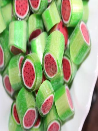 Şekerci Yaşar Karpuz Desenli Lolly Şeker 250 Gr