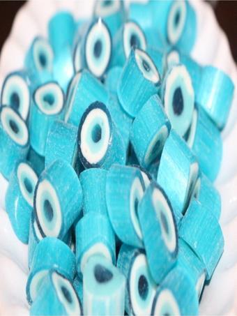 Şekerci Yaşar Nazar Boncuğu Desenli Lolly Akide Şeker 250 Gr