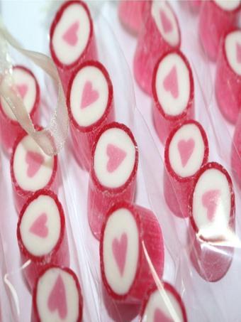 Şekerci Yaşar Pembe Kalp Parmak Lolly 100 Adet
