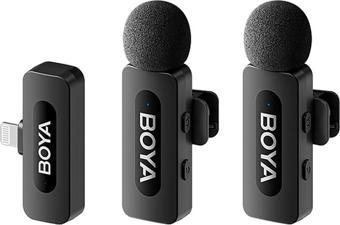 Boya BY-V2 Wireless İkili Yaka Mikrofonu Lightning (Yeni versiyon)