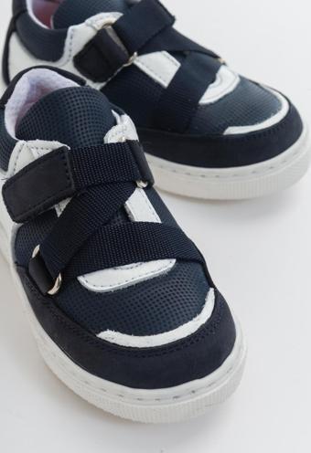 mnpc Erkek Çocuk Lacivert Deri Ortopedik Destekli Çocuk Sneaker Ayakkabı