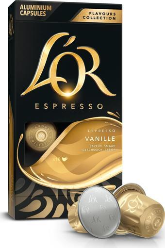 L'OR Vanilya Aromalı Nespresso Uyumlu Alüminyum Kapsül Kahve 10'lu