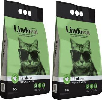 Lindo Cat Hijyenik Topaklaşan Kokusuz Ince Taneli Kedi Kumu 10 Lt X 2 Adet