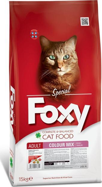 Foxy Colour Mix Yetişkin Kedi Maması 15Kg