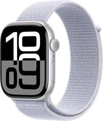Apple Watch Series 10 Gps 42Mm Gümüş Alüminyum Kasa Bulut Mavisi Spor Loop Mwwd3Tu/A