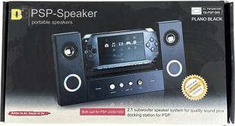 YUES Psp Speaker Stand Psp Hoparlör Işıklı ( Psp 2000/ 3000 Uyumlu) Siyah