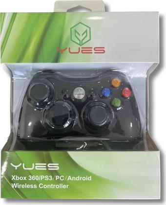 YUES Xbox 360 Gamepad Oyun Kolu Kablosuz Joystick (xbox 360 / Ps3 / Pc Ve Android Uyumlu)