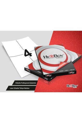Herboy Hb-1204 105X148.5 Mm Laser Etiket 100 Ad.