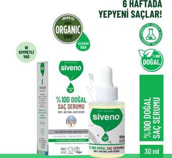 Siveno %100 Doğal Saç Bakım Serumu Dökülme Önleyici Onarıcı 10 Mucizevi Yağ 30 ml