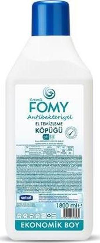 FOMY Antibakteriyel Köpük Sabun - Güvenli ve Derinlemesine Temizlik, Uzun Süreli Hijyen 1800ml