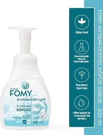 FOMY Antibakteriyel Köpük Sabun Güvenli Derinlemesine Temizlik, Uzun Süreli Hijyen 300ml