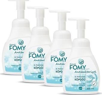 FOMY Antibakteriyel Köpük Sabun Güvenli Derinlemesine Temizlik, Uzun Süreli Hijyen 4 x 300ml