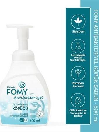 FOMY Antibakteriyel Köpük Sabun Güvenli Derinlemesine Temizlik, Uzun Süreli Hijyen 500ml