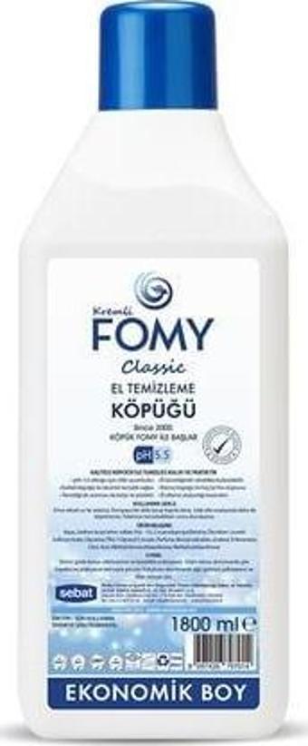 FOMY Classic Ferahlatıcı Derinlemesine Temizlik Kremsi Kolay Durulanan Cilt Temizleme Köpüğü 1800ml