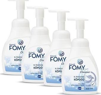 FOMY Classic Ferahlatıcı Derinlemesine Temizlik Kremsi Kolay Durulanan Cilt Temizleme Köpüğü 4x300ml