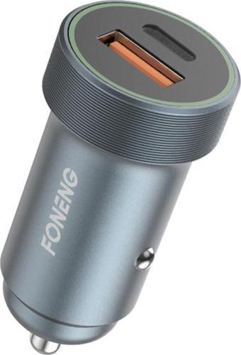 Foneng C16 30W 1 Usb 1 Type-C Girişli Araç Çakmak Şarj Aleti Cihazı