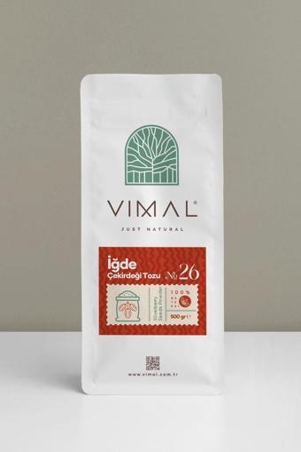 Vımal Iğde Çekirdeği Unu 500Gr Saf, Doğal Ve Katkısız Tam Öğütülmüş Kilitli Ambalaj