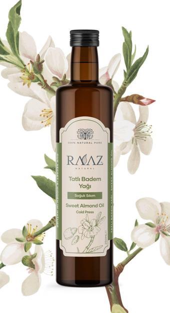 Raaz %100 Saf Ve Doğal Tatlı Badem Yağı 250 Ml