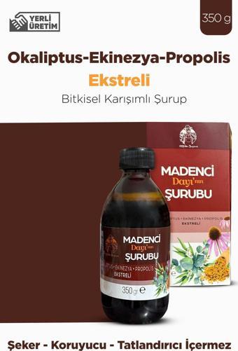 Mesirişifa Propolis Şurubu Okaliptus Ekinezya Propolis Ekstreli Bitkisel Karışımlı Şurup 350G