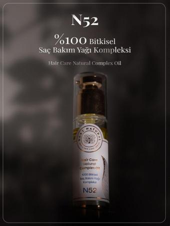 Raaz N52 %100 Bitkisel Saç Bakım Yağı Kompleksi Hair Care Natural Complex Oil 50 Ml