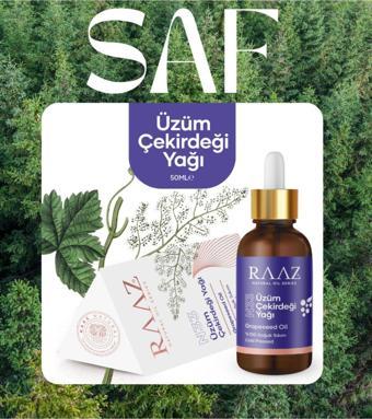 Raaz Üzüm Çekirdeği Yağı %100 Saf Ve Soğuk Sıkım Yağ 50 Ml