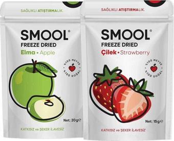 Smool Freeze Dried 2'Li Set Çilek - Elma (Dondurularak Kurutulmuş) - Freeze Dry Set Of 2