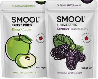 Smool Freeze Dried 2'Li Set Elma - Karadut - Freeze Dry Pack Of 2