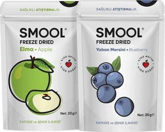 Smool Freeze Dried 2'Li Set Elma - Yaban Mersini (Dondurularak Kurutulmuş)