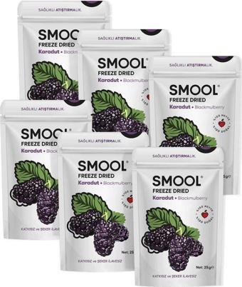 Smool Freeze Dried 6 Lı Set Karadut Dondurularak Kurutulmuş - Freeze Dry Blackmulberry Pack Of 6