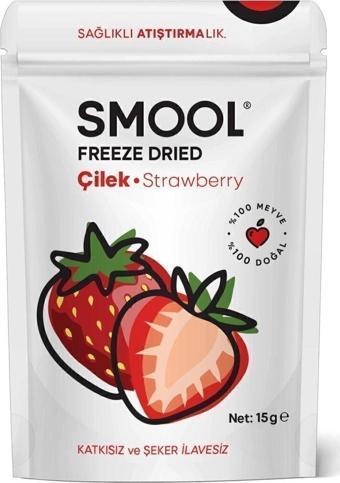 Smool Freeze Dried Çilek (Dondurularak Kurutulmuş) 15Gr Sağlıklı Atıştırmalık - Freeze Dry Strawberry