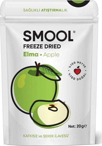 Smool Freeze Dried Elma (Dondurularak Kurutulmuş) 20Gr Sağlıklı Atıştırmalık - Freeze Dry Apple Cubes