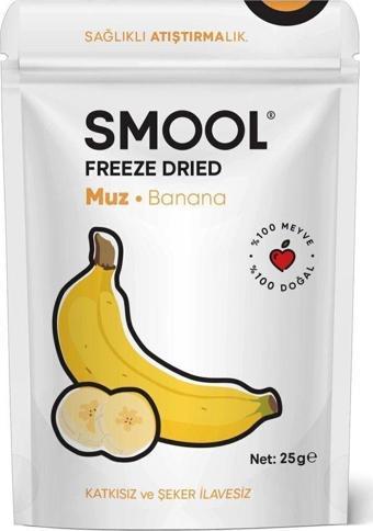 Smool Freeze Dried Muz (Dondurularak Kurutulmuş) 25Gr Sağlıklı Atıştırmalık - Freeze Dry Banana