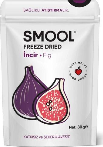 Smool Freeze Dried Siyah Incir (Dondurularak Kurutulmuş) 30Gr Sağlıklı Atıştırmalık