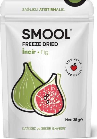 Smool Freeze Dried Yeşil Incir (Dondurularak Kurutulmuş) 25Gr Sağlıklı Atıştırmalık