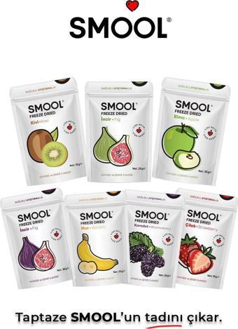 Smool Mix Freeze Dried Meyve Paketi 7 Fruit Pack - Freeze Dry Fruit Mix Pack