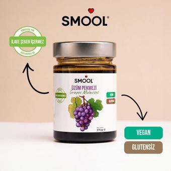 Smool Üzüm Pekmezi (Grape Molasses), 375 Gr, %100 Doğal, Katkısız, İlave Şekersiz, Koruyucusuz