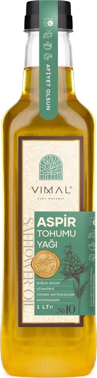 Vımal Aspir Tohumu Yağı 1 Lt %100 Soğuk Sıkım