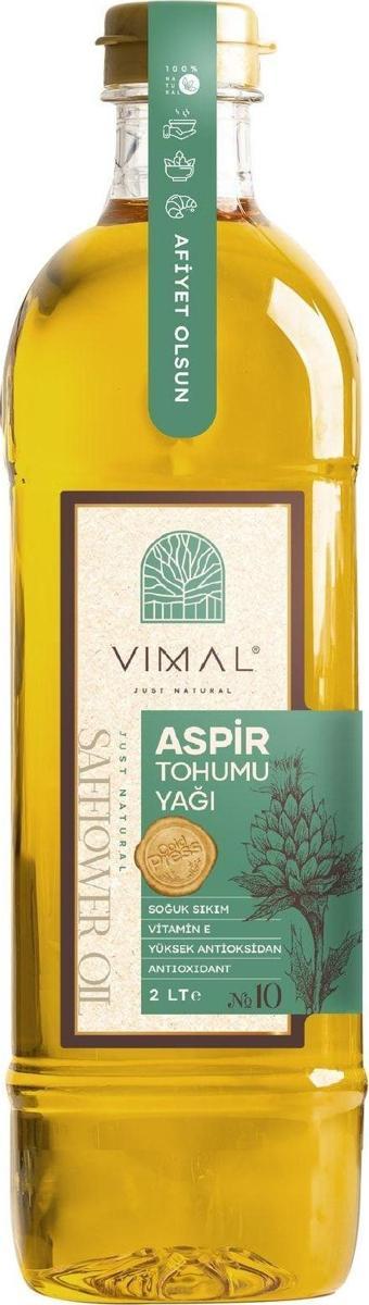 Vımal Aspir Tohumu Yağı 2Lt Soğuk Sıkım %100 Natural